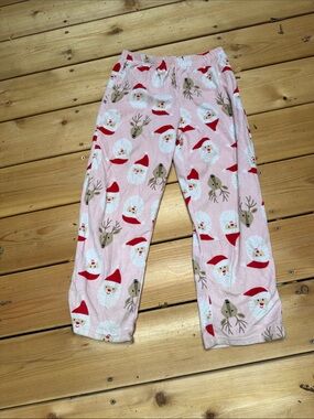 Carter's Pink Santa & Reindeer Fleece Pajama Pants